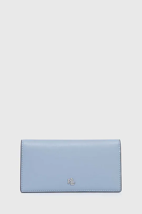 modrá Kožená peňaženka Lauren Ralph Lauren Dámsky