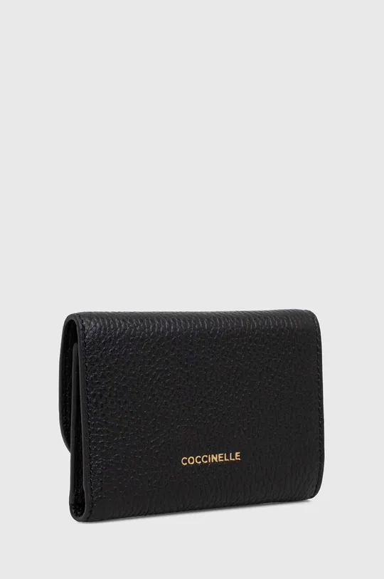 Usnjena denarnica Coccinelle črna