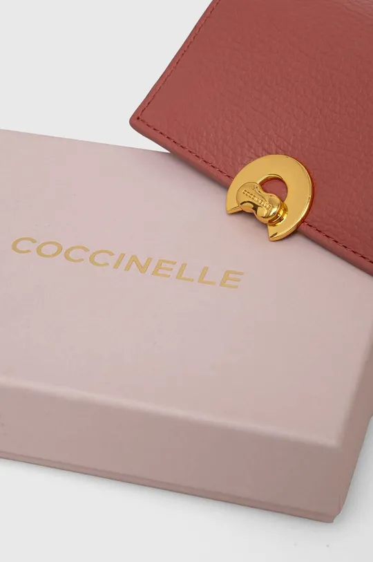 różowy Coccinelle portfel skórzany