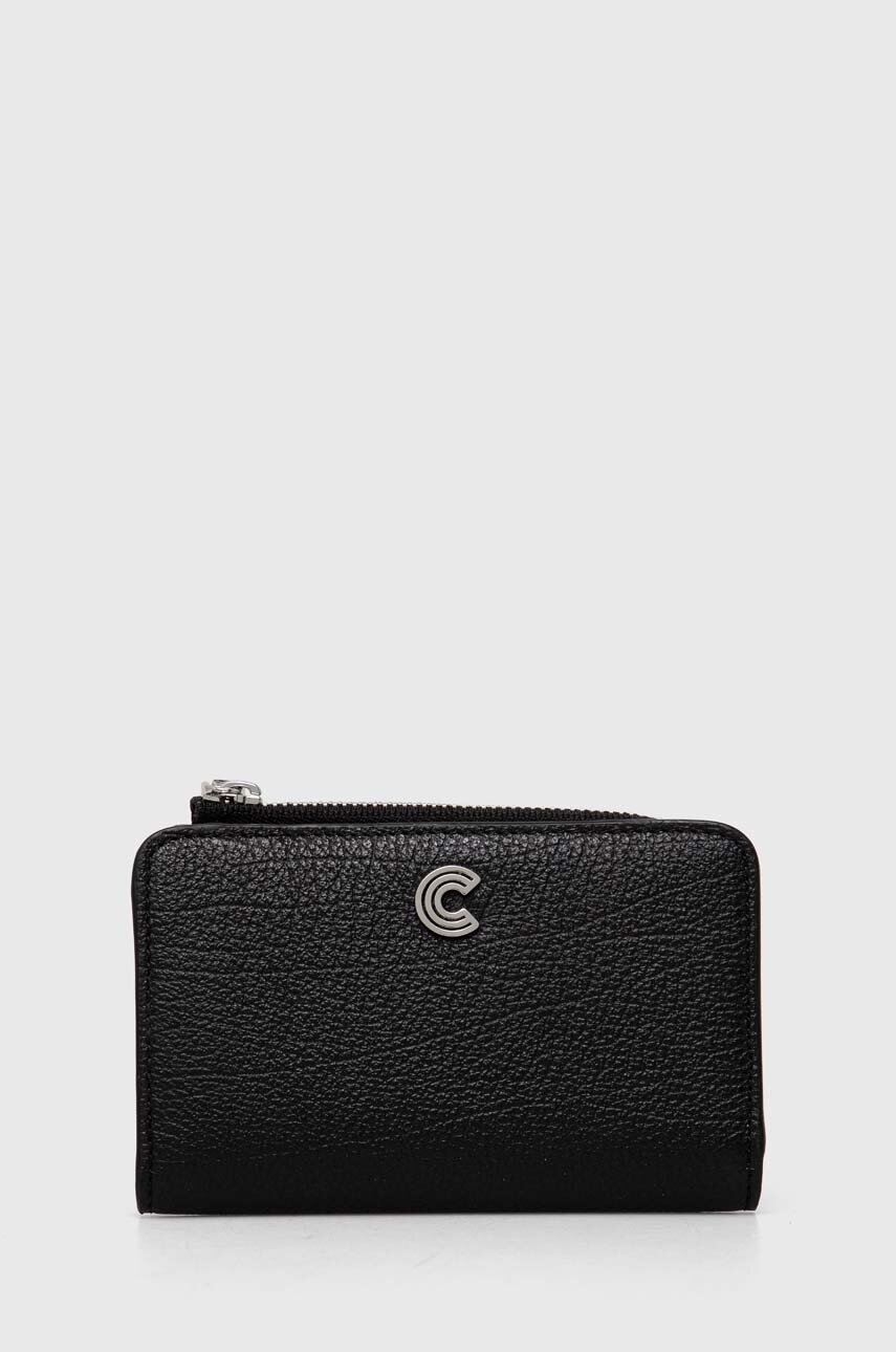 Кожаный кошелек Coccinelle женский цвет чёрный | ANSWEAR.ua