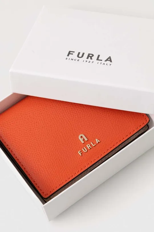 pomarańczowy Furla portfel skórzany
