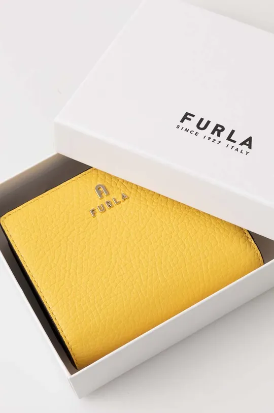 κίτρινο Δερμάτινο πορτοφόλι Furla