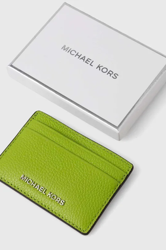 Kožené puzdro na karty MICHAEL Michael Kors 100 % Prírodná koža