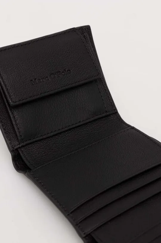 Usnjena denarnica Marc O'Polo črna