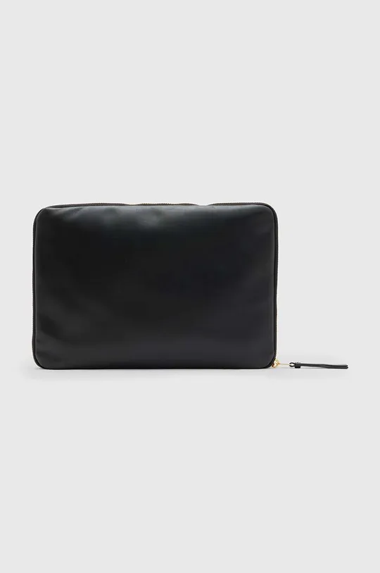 Kožna torba za laptop AllSaints Saff Lea Temeljni materijal: Prirodna koža Postava: 100% Pamuk