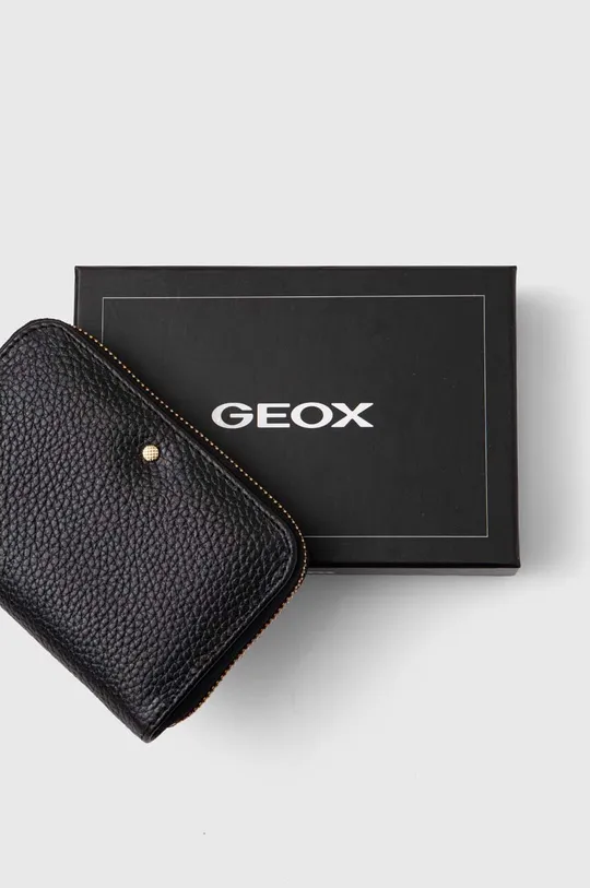 fekete Geox bőr pénztárca D35K3G-00046 D.WALLET