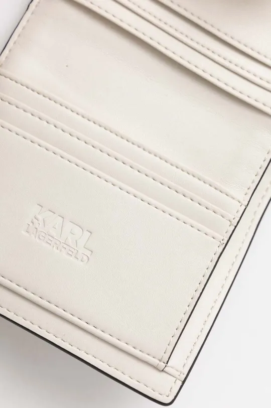 biały Karl Lagerfeld portfel skórzany