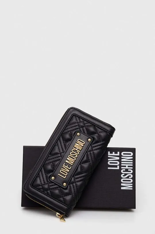 fekete Love Moschino pénztárca