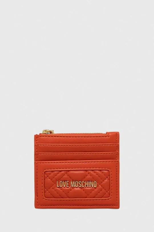 pomarańczowy Love Moschino portfel Damski