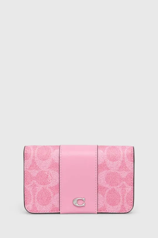 ružová Kožená peňaženka Coach Dámsky