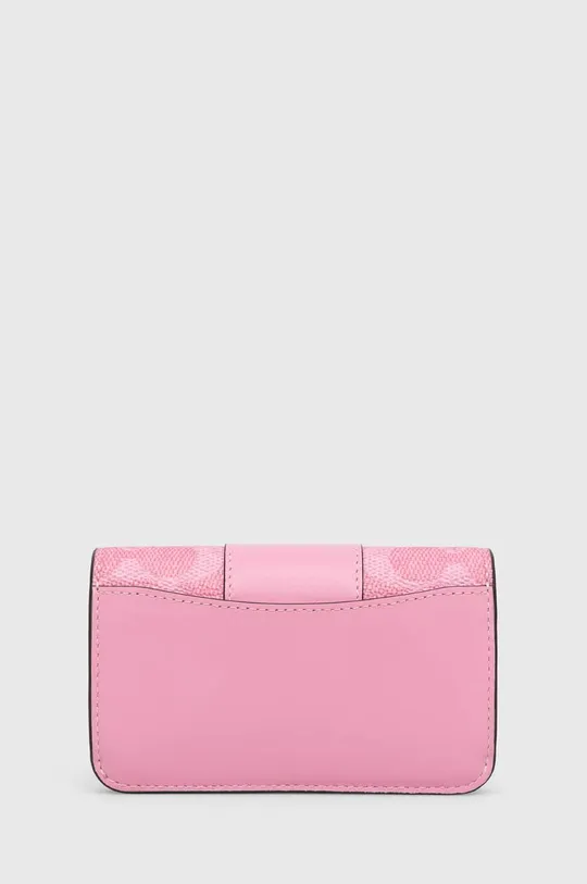 Кожаный кошелек Coach розовый