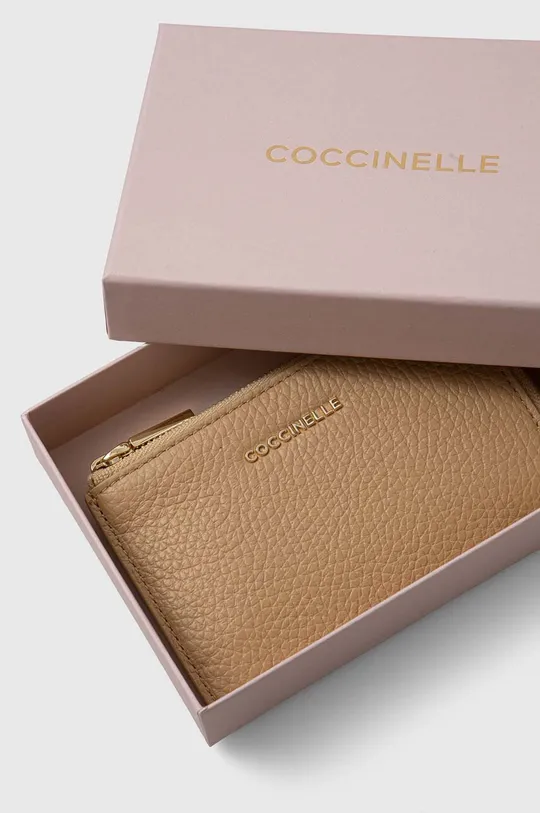 Usnjena denarnica Coccinelle 100 % Naravno usnje