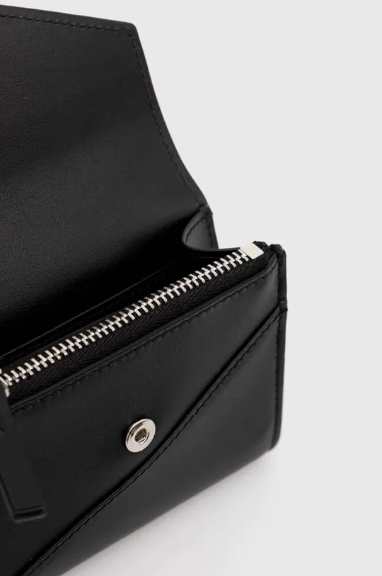 čierna Kožená peňaženka MM6 Maison Margiela Japanese 6 Flap