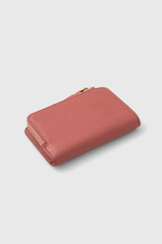 Usnjena denarnica Coccinelle roza