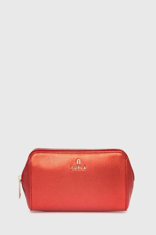 rdeča Usnjena kozmetična torbica Furla Ženski