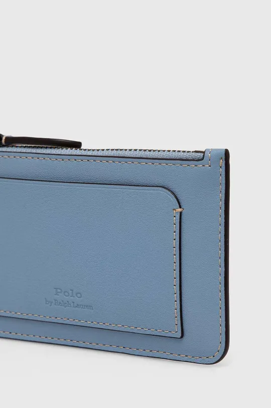 Kožni novčanik Polo Ralph Lauren plava