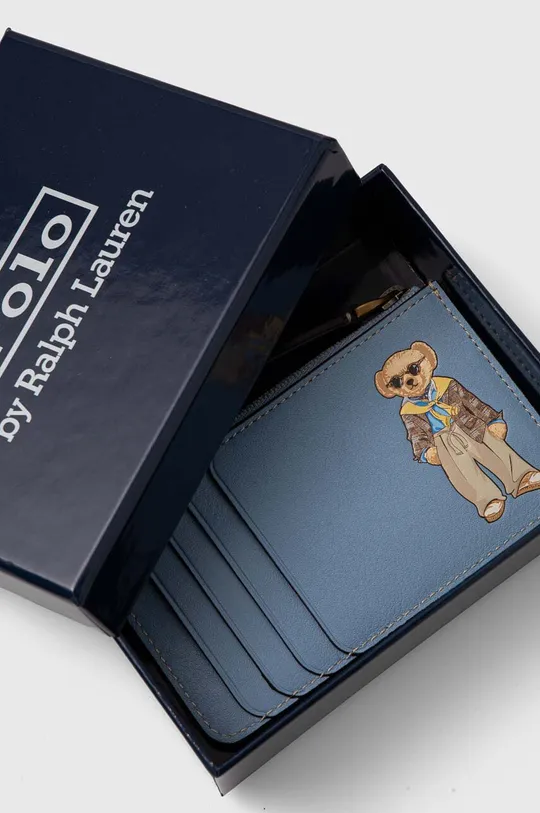 Usnjena denarnica Polo Ralph Lauren Glavni material: 100 % Naravno usnje Podloga: 100 % Bombaž