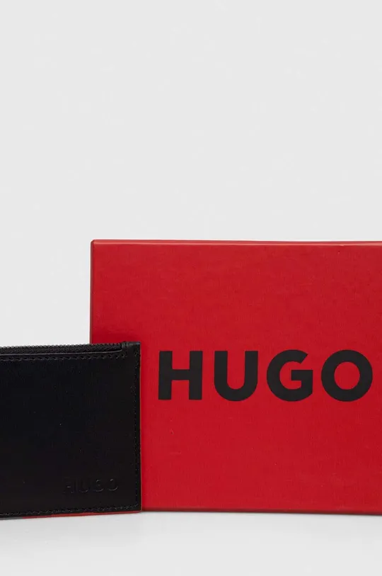 čierna Kožená peňaženka HUGO