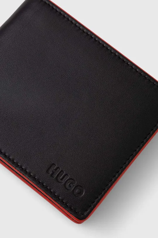 Кожаный кошелек HUGO Основной материал: 100% Овечья шкура Подошва: 100% Полиэстер