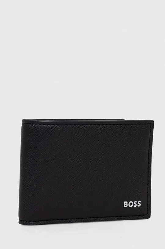 Кожаный кошелек BOSS Основной материал: 100% Натуральная кожа Подкладка: 100% Полиэстер Отделка: 100% Вторичный полиамид