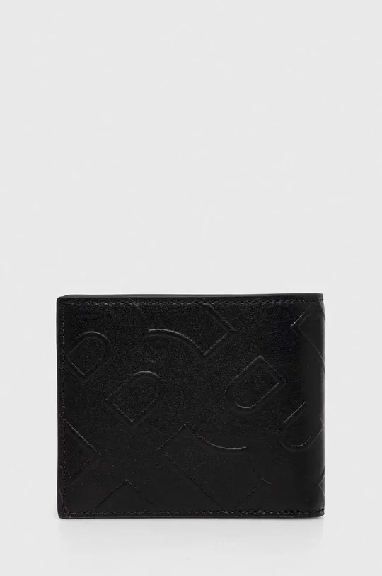 μαύρο Δερμάτινο πορτοφόλι και θήκη καρτών BOSS