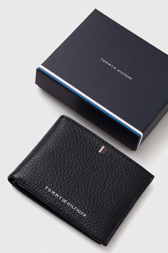 темно-синій Шкіряний гаманець Tommy Hilfiger