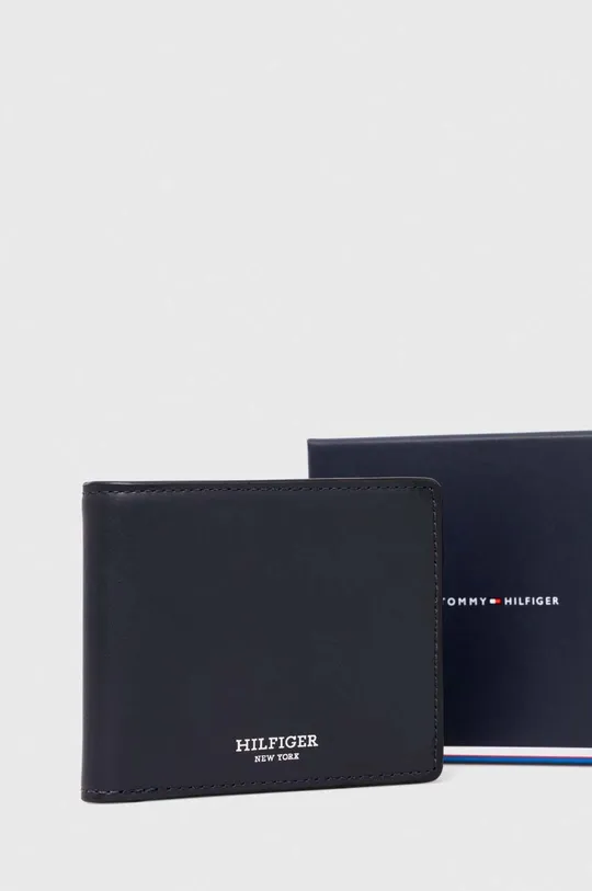 темно-синій Шкіряний гаманець Tommy Hilfiger