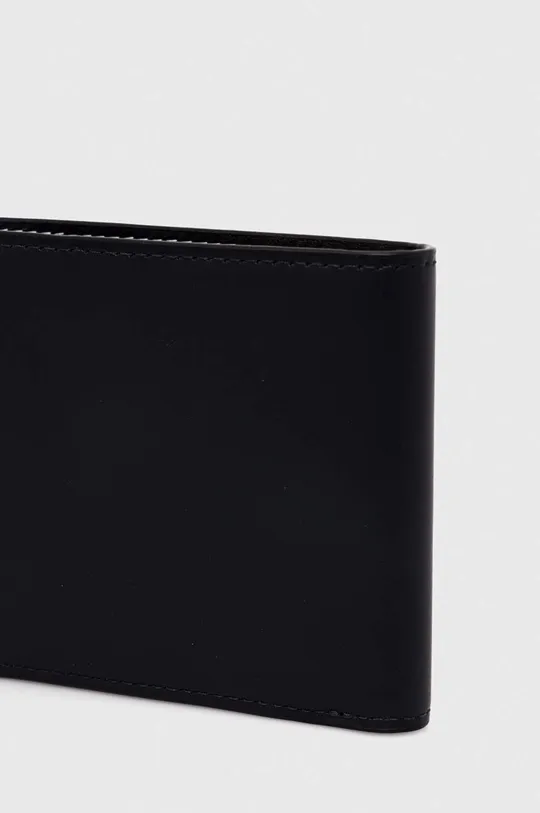 Kožená peňaženka Tommy Hilfiger tmavomodrá