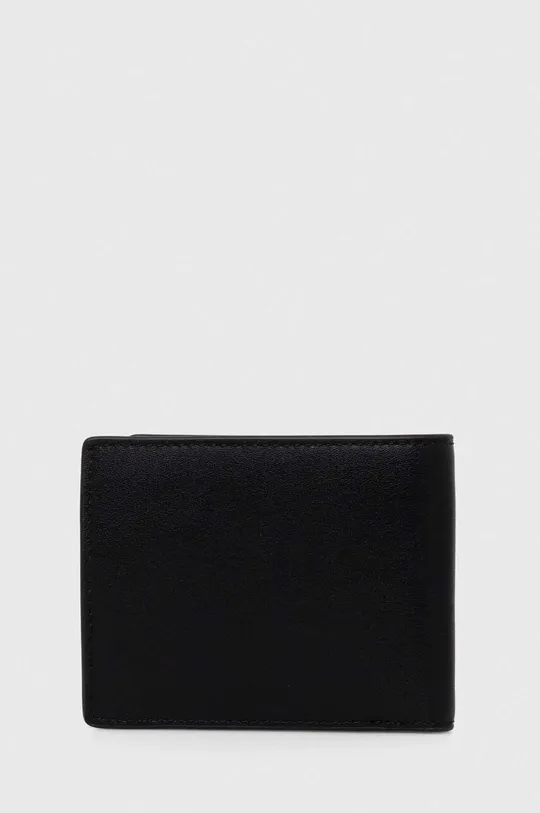 Шкіряний гаманець Tommy Jeans чорний
