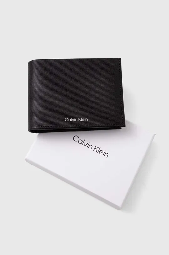 nero Calvin Klein portafoglio in pelle