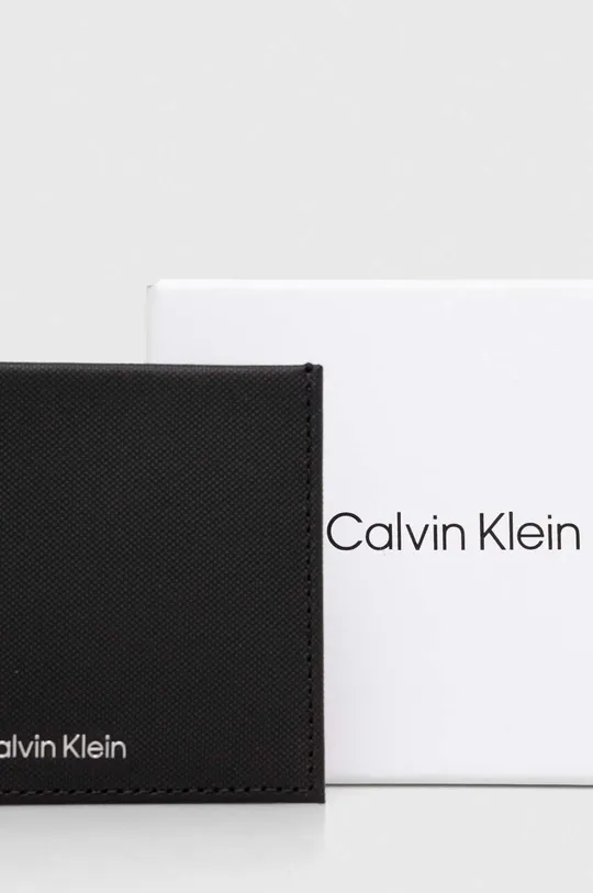 čierna Kožená peňaženka Calvin Klein