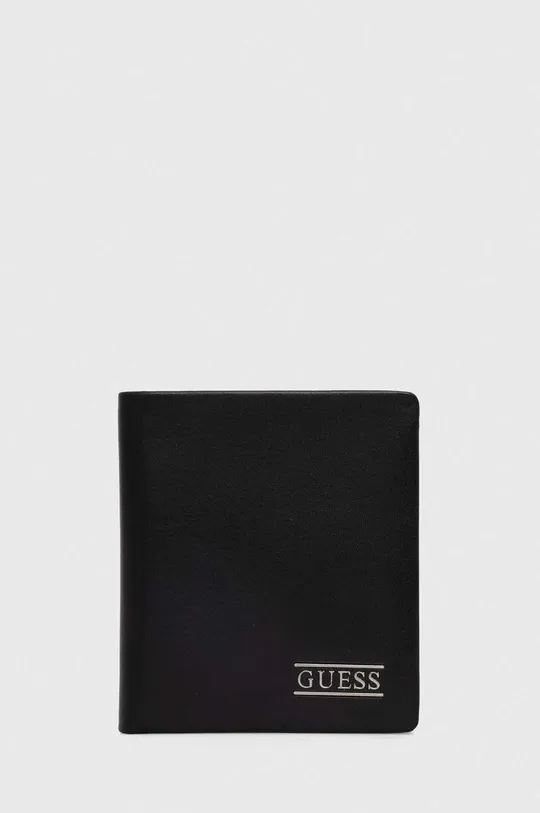 črna Usnjena denarnica Guess Moški