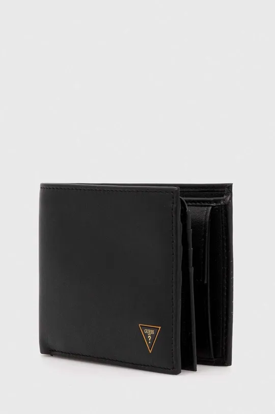 Kožená peňaženka Guess SCALA čierna