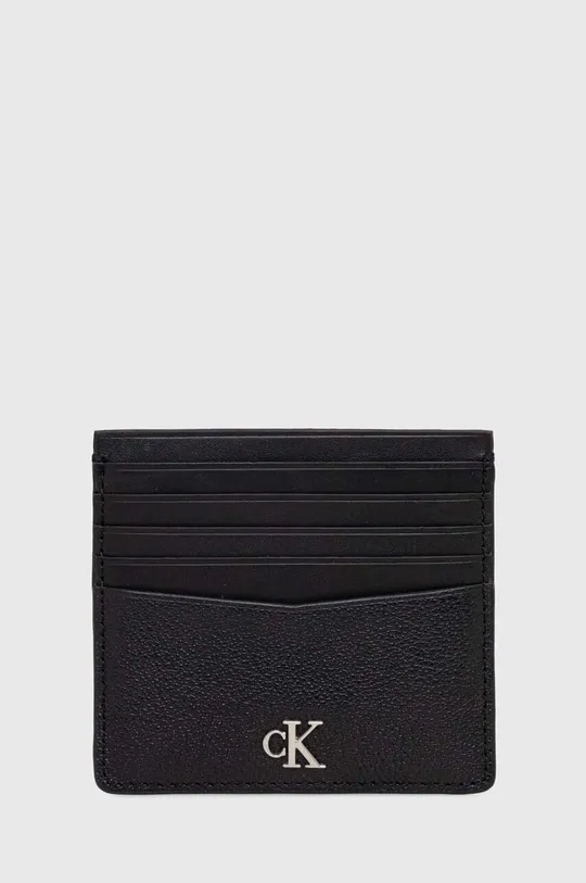 μαύρο Δερμάτινη θήκη για κάρτες Calvin Klein Jeans Ανδρικά