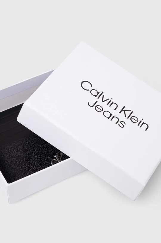 nero Calvin Klein Jeans portacarte in pelle