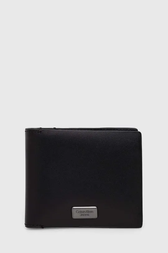 чёрный Кожаный кошелек Calvin Klein Jeans Мужской
