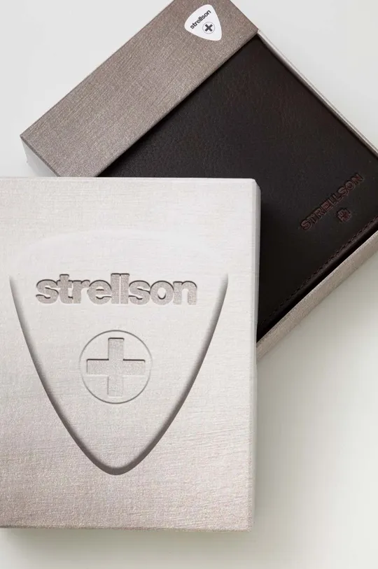 hnedá Kožená peňaženka Strellson