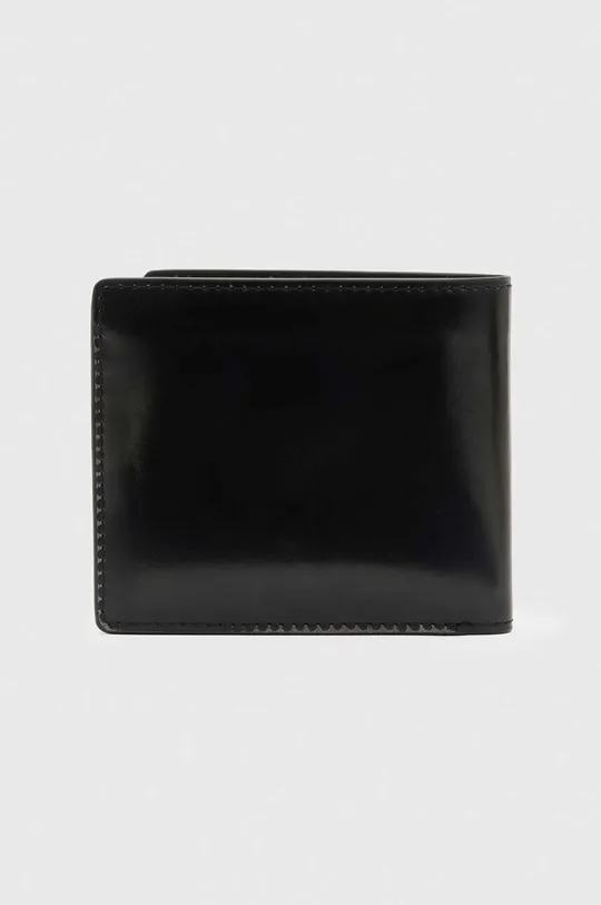 czarny AllSaints portfel skórzany Attain