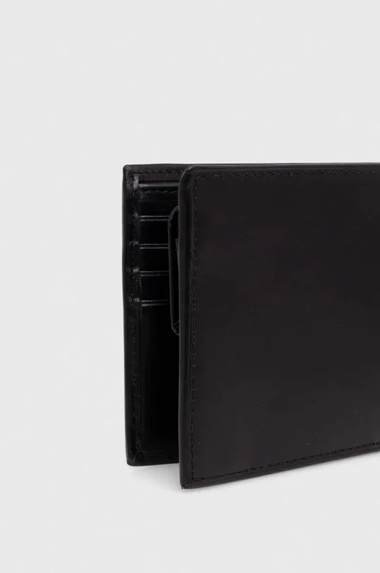 Δερμάτινο πορτοφόλι Polo Ralph Lauren μαύρο