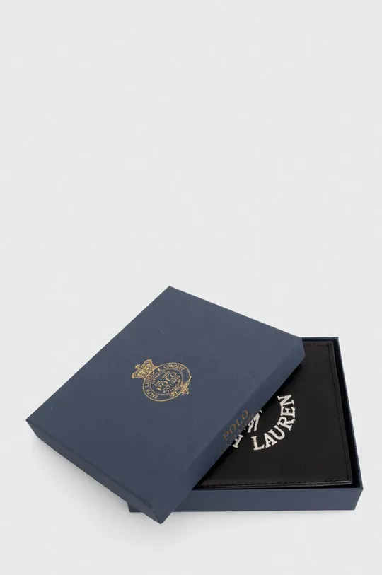 čierna Kožená peňaženka Polo Ralph Lauren