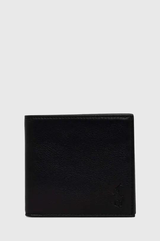 чорний Шкіряний гаманець Polo Ralph Lauren Чоловічий