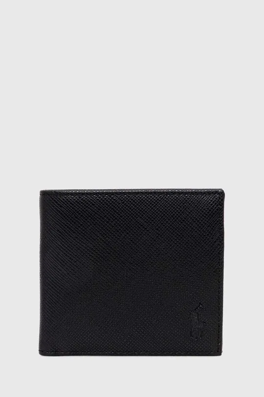 czarny Polo Ralph Lauren portfel skórzany Męski