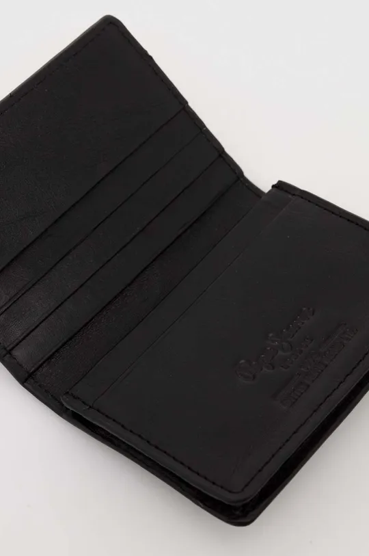 Шкіряний гаманець Pepe Jeans чорний