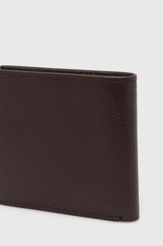 Шкіряний гаманець Barbour коричневий