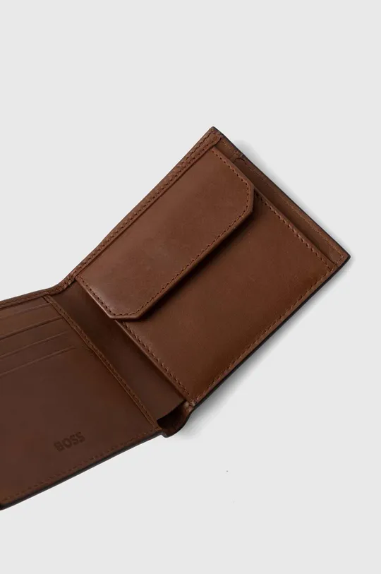 Шкіряний гаманець BOSS Основний матеріал: 100% Натуральна шкіра Підкладка: 100% Поліестер