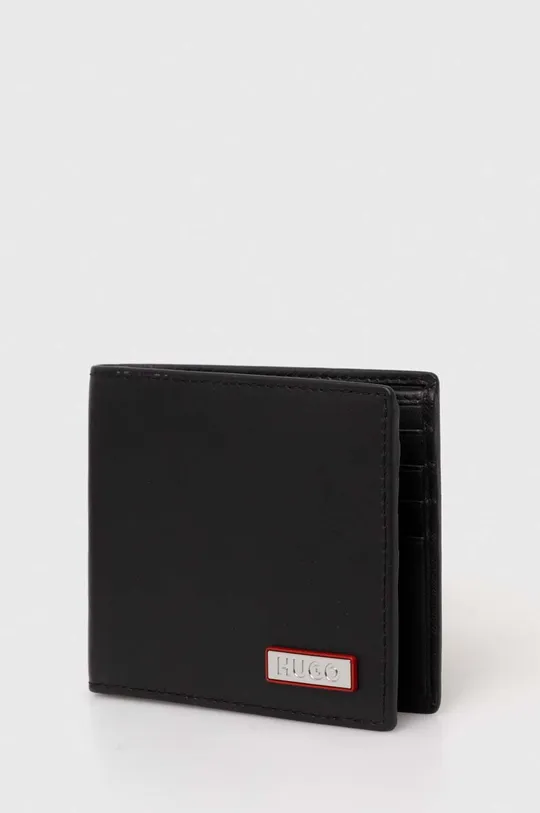 Δερμάτινο πορτοφόλι και θήκη καρτών HUGO 100% Φυσικό δέρμα