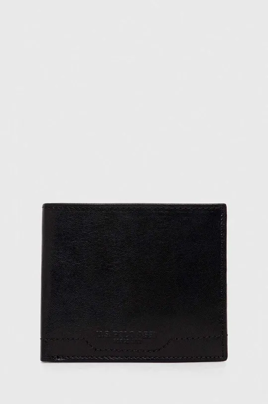 μαύρο Δερμάτινο πορτοφόλι U.S. Polo Assn. Ανδρικά