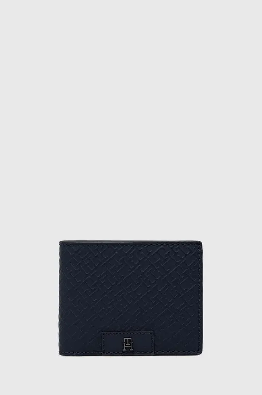 σκούρο μπλε Δερμάτινο πορτοφόλι Tommy Hilfiger Ανδρικά