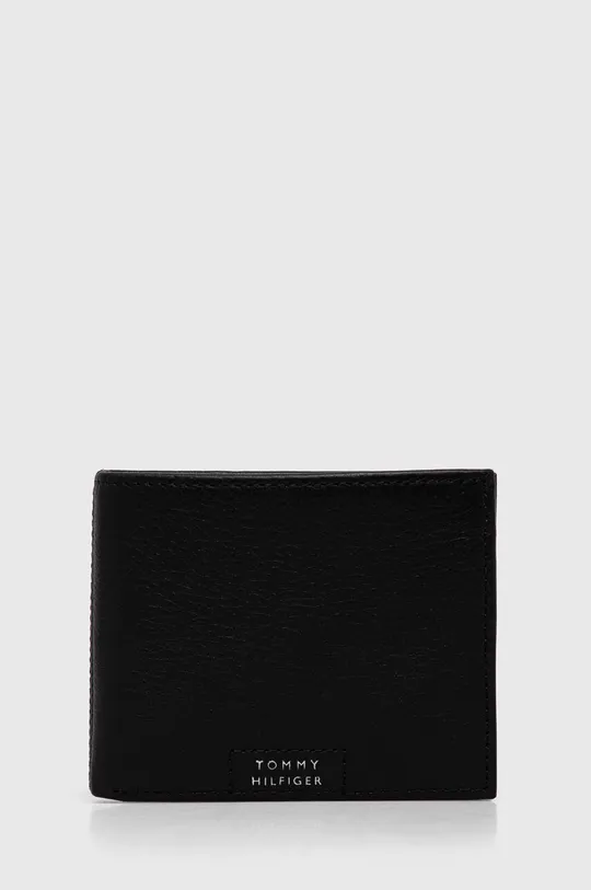 čierna Kožená peňaženka Tommy Hilfiger Pánsky