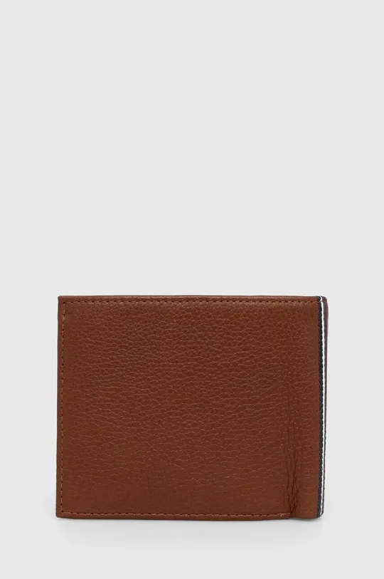 Шкіряний гаманець Tommy Hilfiger коричневий
